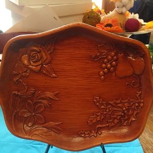 Brown tray, think resin